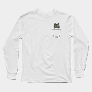 Cute cat in a pocket Long Sleeve T-Shirt